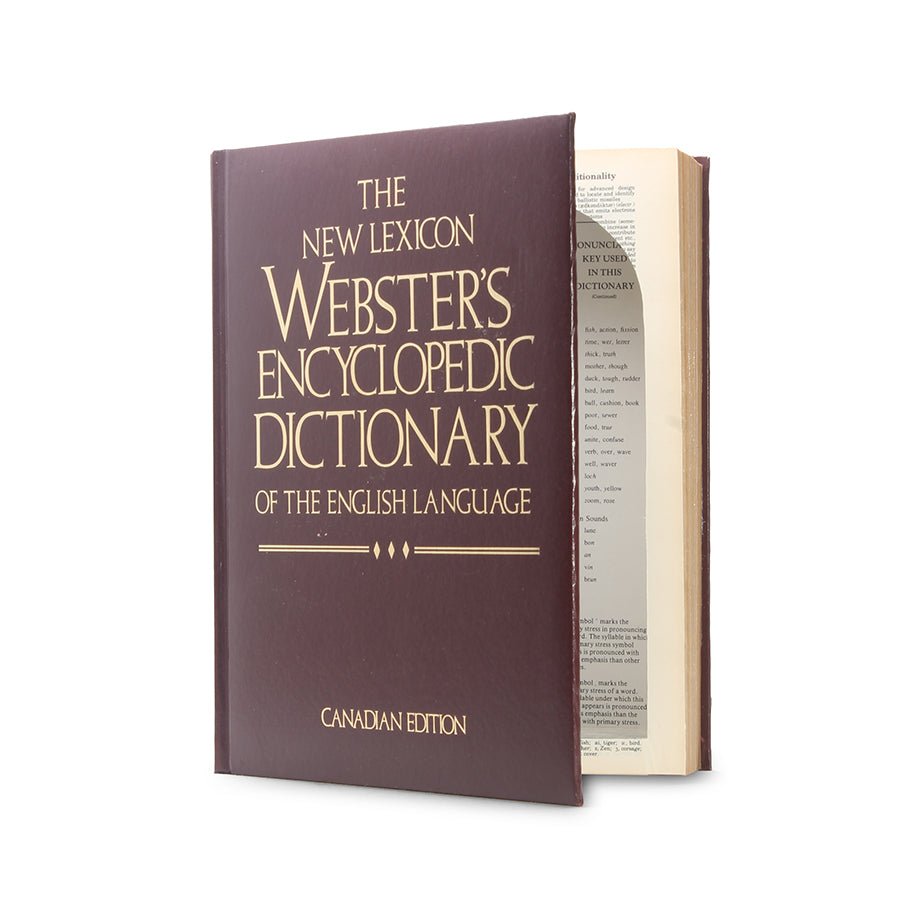 New Lexicon Webster's Encyclopedic Dictionary - XXL Book Safe - Secret Storage Books